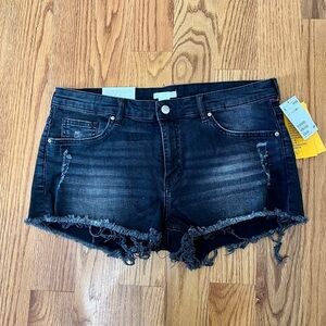 Zara NWT Womens Black Denim Shorts Size 10​​​